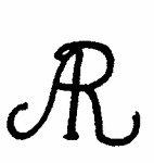 Indiscernible: monogram (Read as: RA)