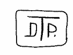 Indiscernible: monogram (Read as: DTP)