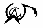 Indiscernible: monogram, symbol or oriental (Read as: AGW, GGW, ACG, A)