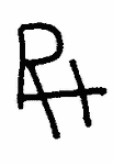 Indiscernible: monogram (Read as: RH, PH, RAH, PAH)