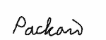 Indiscernible: illegible, common name (Read as: PACKARN, PACKAN,)