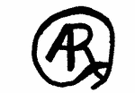 Indiscernible: monogram (Read as: AR, R, )