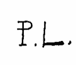 Indiscernible: monogram (Read as: PL)