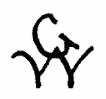 Indiscernible: monogram (Read as: WG, GW)