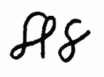 Indiscernible: monogram, illegible (Read as: DS, D8)