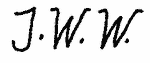 Indiscernible: monogram (Read as: JWW)