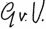 Indiscernible: monogram (Read as: GVV)
