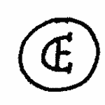 Indiscernible: monogram, symbol or oriental (Read as: DE, CE)
