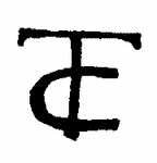 Indiscernible: monogram (Read as: TC, CT)
