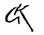 Indiscernible: monogram (Read as: GK)