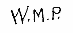 Indiscernible: monogram (Read as: WMP)