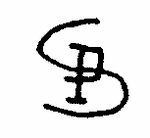 Indiscernible: monogram (Read as: PS, SP)