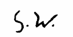 Indiscernible: monogram (Read as: GW, SW)
