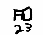 Indiscernible: monogram, symbol or oriental (Read as: HTD, FTU, FD, FO)