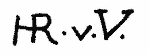 Indiscernible: monogram (Read as: HRVV)