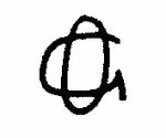 Indiscernible: monogram, symbol or oriental (Read as: OG, GO)