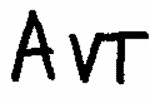 Indiscernible: monogram (Read as: AVT)