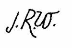 Indiscernible: monogram (Read as: JRW)