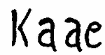 Indiscernible: monogram (Read as: KAAE)