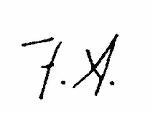Indiscernible: monogram (Read as: FA, TA, IA)