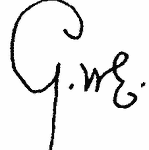 Indiscernible: monogram (Read as: GWE)