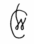 Indiscernible: monogram (Read as: CW, WC, W)