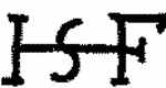 Indiscernible: monogram (Read as: HSF, ISF)
