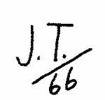 Indiscernible: monogram (Read as: JT)