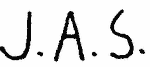 Indiscernible: monogram (Read as: JAS)