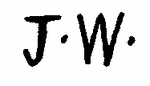 Indiscernible: monogram (Read as: JW)