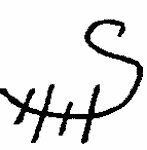 Indiscernible: monogram (Read as: HHS, S)