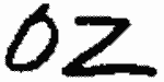 Indiscernible: monogram (Read as: OZ)