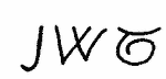 Indiscernible: monogram (Read as: JWT, JWG)