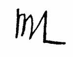 Indiscernible: monogram (Read as: ML, M, MVL)