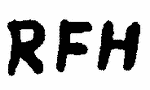 Indiscernible: monogram (Read as: RFH)
