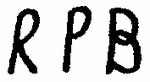 Indiscernible: monogram (Read as: RPB)