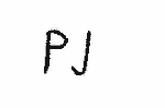 Indiscernible: monogram (Read as: PJ)