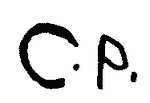 Indiscernible: monogram, old master (Read as: CP)
