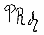 Indiscernible: monogram (Read as: PRN, PRR, PRD)