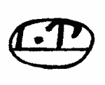 Indiscernible: monogram, symbol or oriental (Read as: L.T, L.P.)