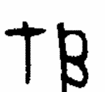 Indiscernible: monogram (Read as: TB)