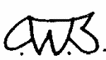 Indiscernible: monogram (Read as: AWB, WB)