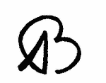 Indiscernible: monogram (Read as: AB, B, BA)