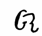 Indiscernible: monogram (Read as: GR, CR, R)