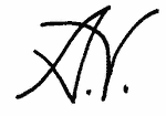 Indiscernible: monogram (Read as: AY, AV)
