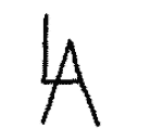 Indiscernible: monogram (Read as: LA, AL)