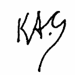 Indiscernible: monogram, alternative name or excluded surname (Read as: KAG, KAS  )