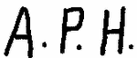 Normal: monogram (Read as: A.P.H.)
