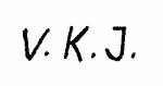 Indiscernible: monogram (Read as: VKJ)