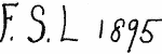 Indiscernible: monogram (Read as: FSL)
